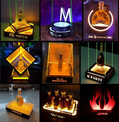酒吧发光酒座洋酒底座