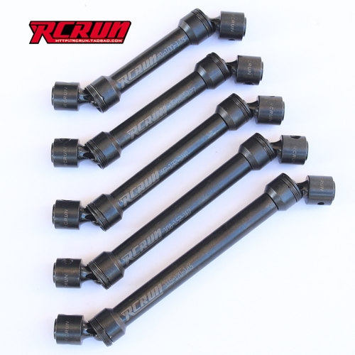 RCRUN 1:10攀爬车 金属CVD传动轴 SCX10 D90 T4 90046 47 传动轴