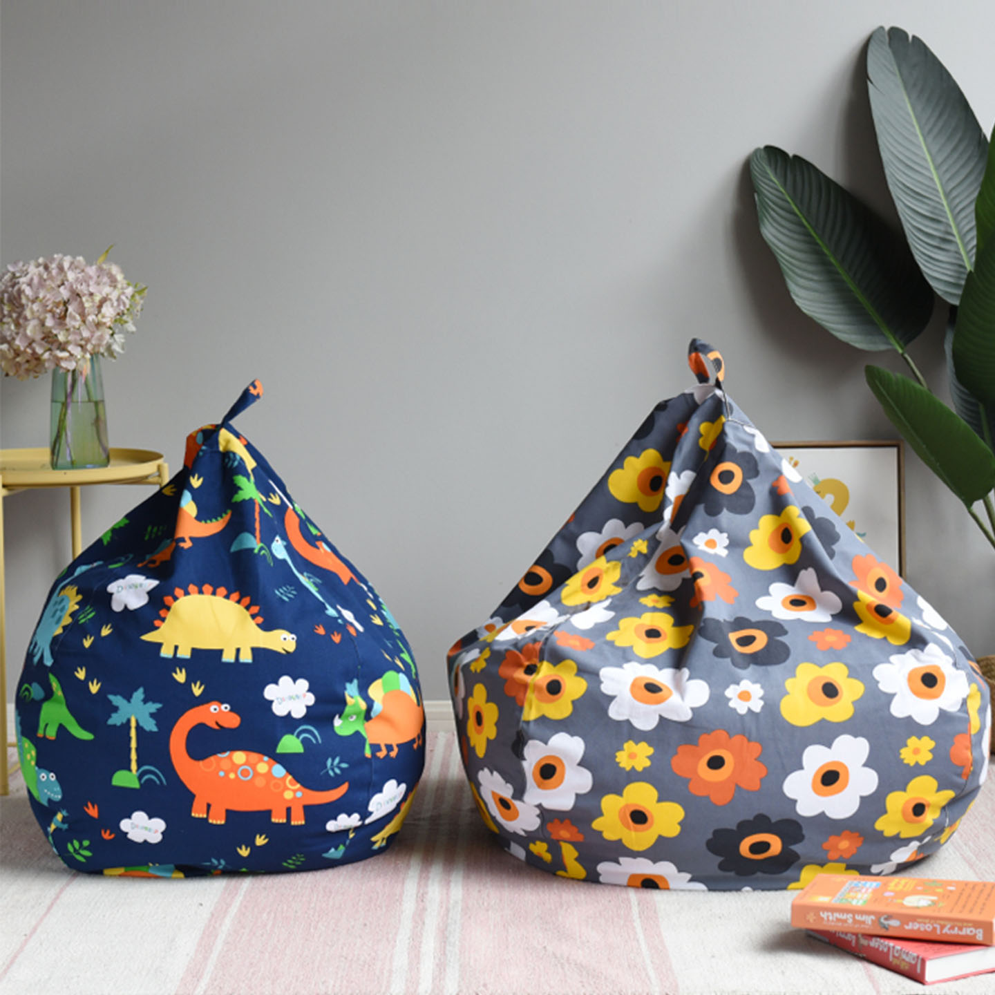 懒人沙发套儿童玩具收纳豆袋换洗