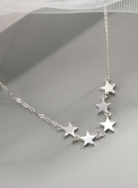 纯银纯银五角星手链潮