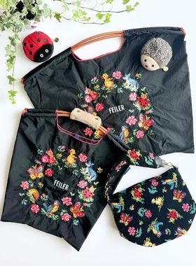 自制日本联名ballchain明星同款托特包刺绣便携帆布包新款环保袋