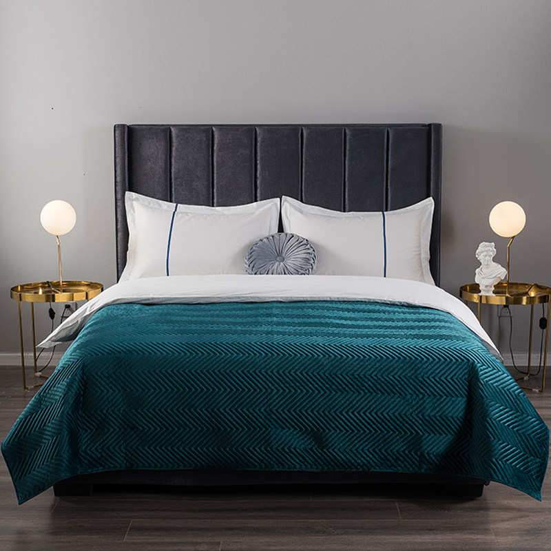 酒店宾馆床盖高档奢华床上用品