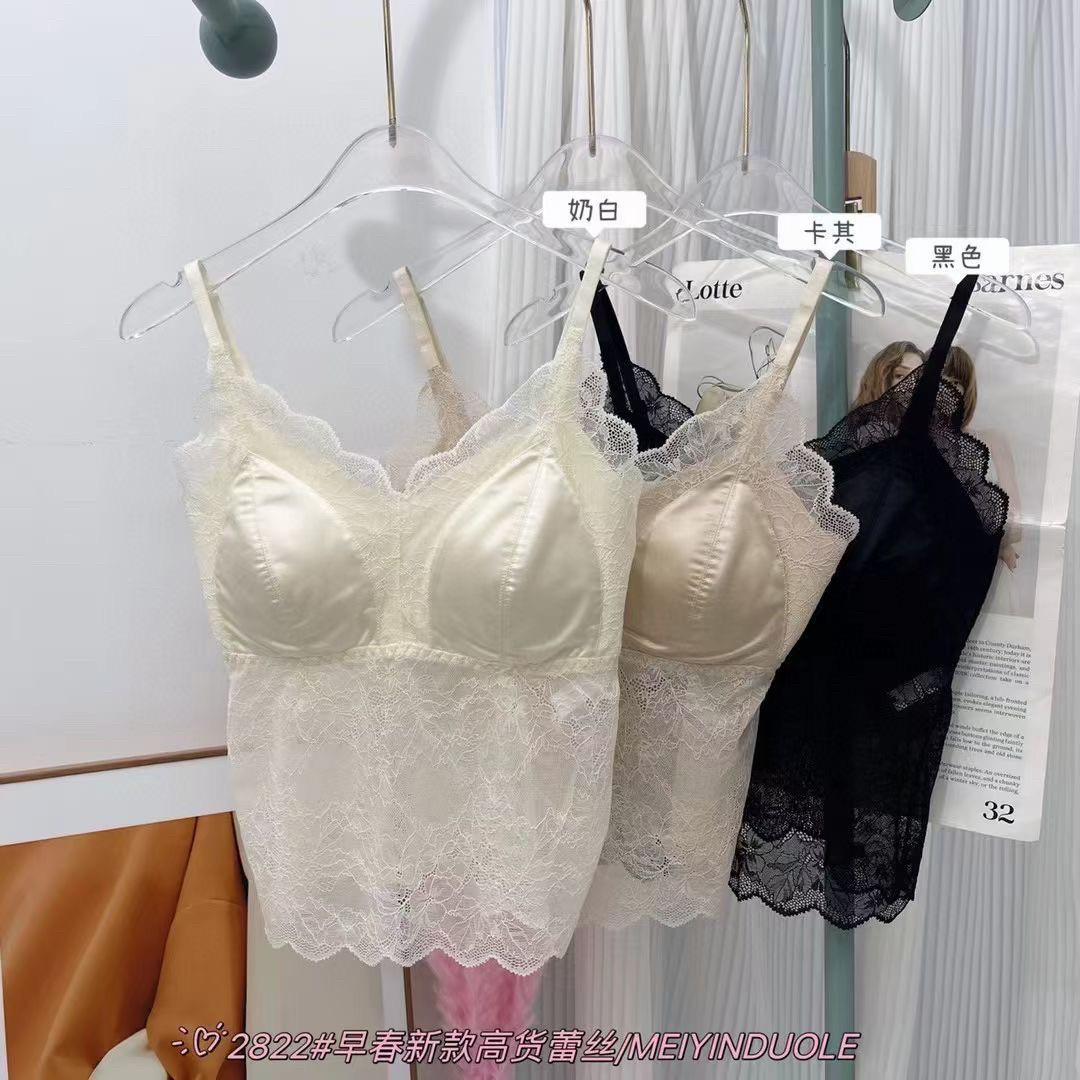 2822网红款吊带背心女蕾丝内搭百搭美背抹胸女一体杯无痕打底上衣,女装/女士精品,背心吊带,淘宝优惠券,粉丝福利购,淘宝优惠卷