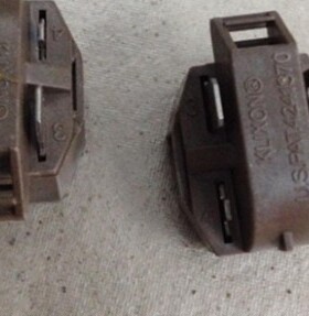 大芯片 通用冰箱冰柜压缩机启动器 两脚橙色PTC启动器 冰箱配件