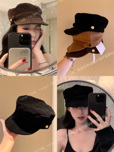 GingerMilk新 易梦玲奶姐taro网红同款报童帽百搭时髦韩洋气爆款