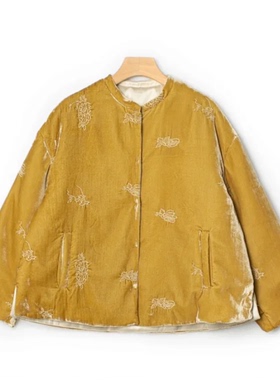 【小李不讲李呀】新中式刺绣丝绒外套WT3150-衣长60起