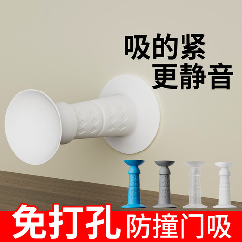 硅胶新款门吸免打孔防止门被风吹关神器减震门阻入户门创意门挡器