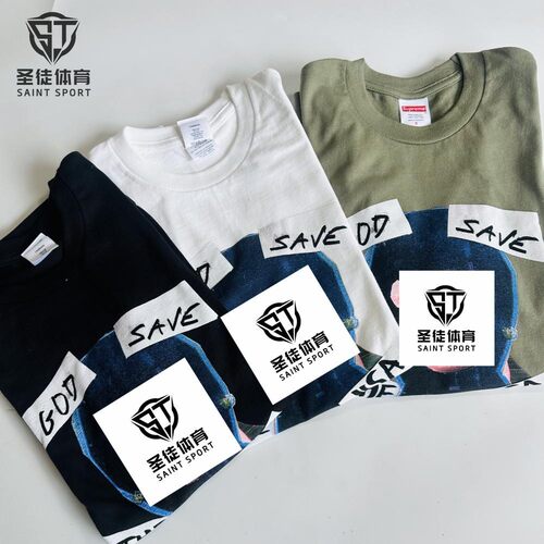 SupremeGodSaveUs恶搞短袖