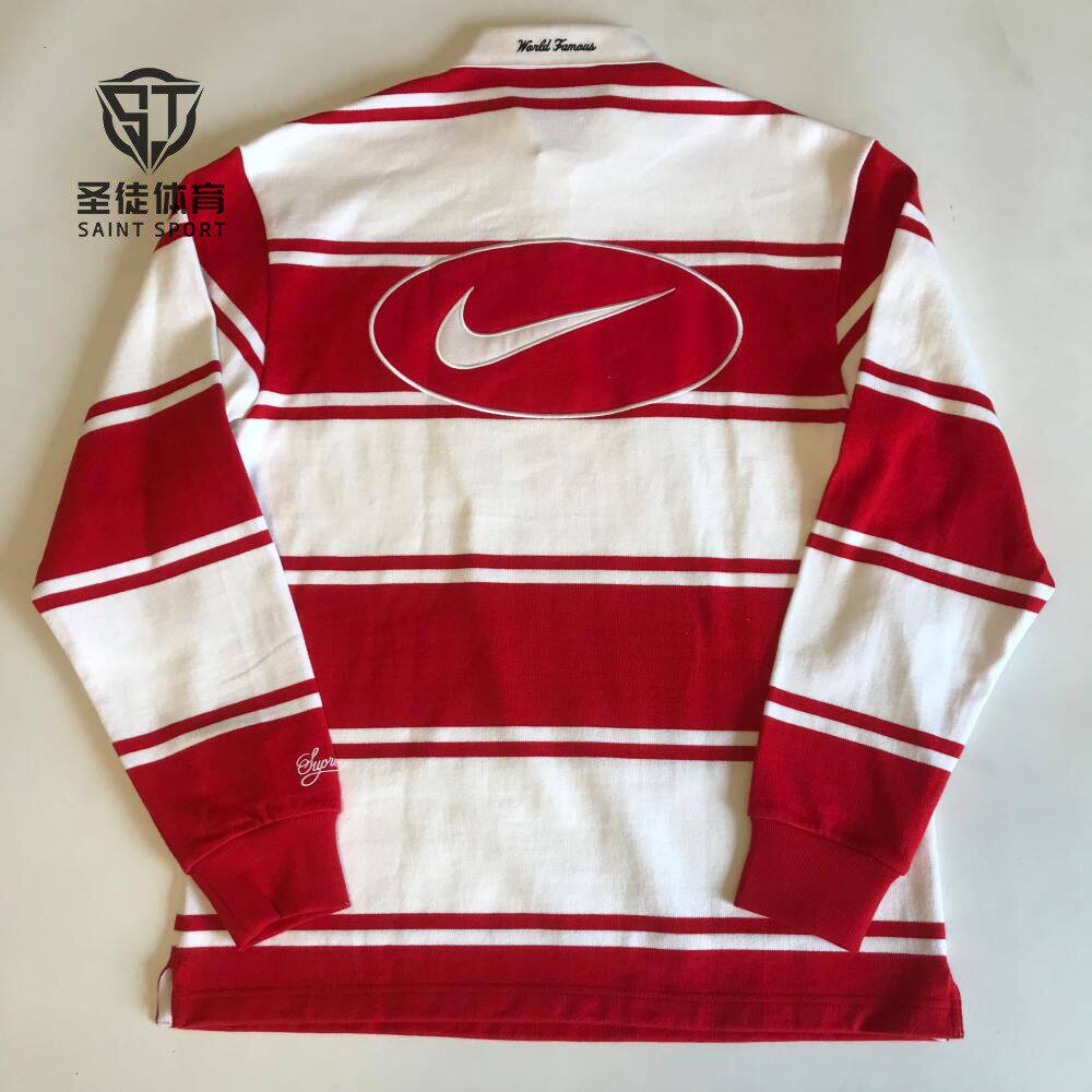 Supremenike联名条纹Polo长袖