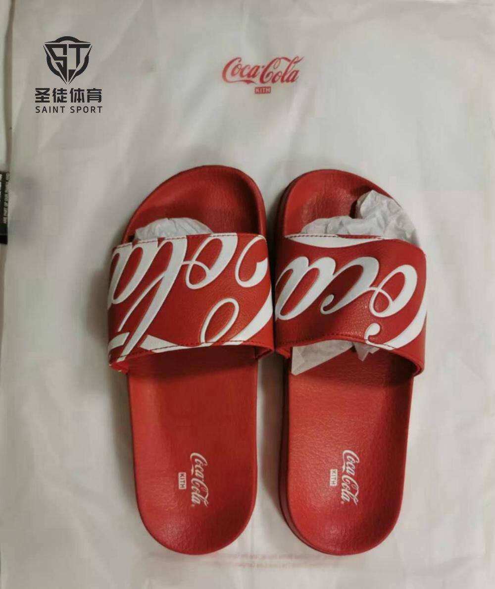 正品 Kith x Coca-cola 2020年 Slide 可口可乐联名 拖鞋