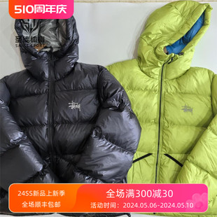 Stussy Micro 23FW Parka 胸口刺绣Logo羽绒服夹克 Down 现货正品