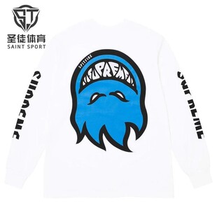 正品 Supreme 26SS Spitfire联名 L/S Tee 小火人 卡通Logo 长袖
