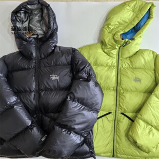 现货正品 Stussy Down Parka Micro 胸口刺绣Logo羽绒服夹克