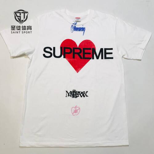 SupremeAnnouncing爱心短袖