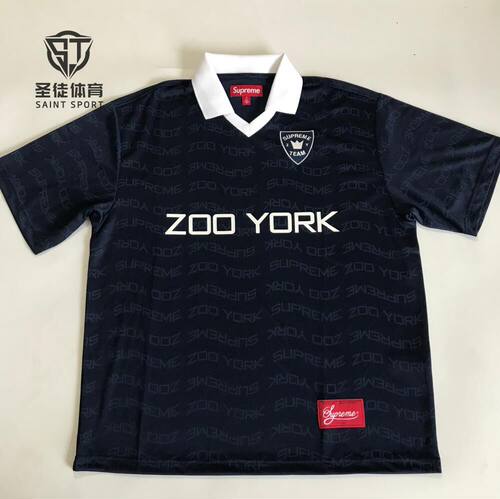 SupremeZooYork足球短袖