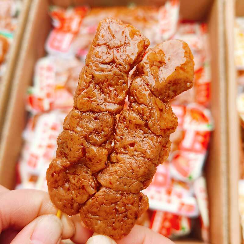 素肉串串卤香香辣烧烤味小包装即食手撕素肉下午茶办公室小零食