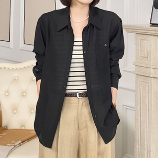 大U领条纹吊带背心女修身 春新款 内搭打底上衣 海风物语 大洪洪