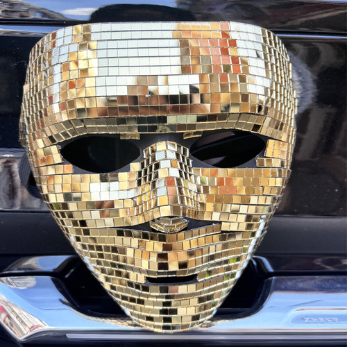 disco反光面具镜面全脸覆盖