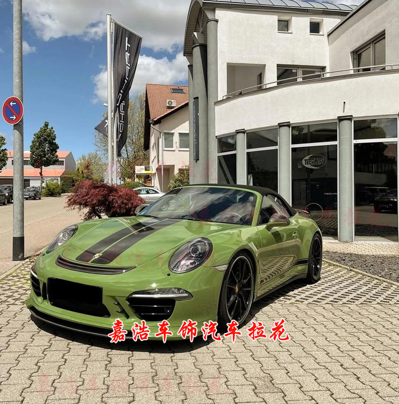 保时捷911  991 GT3 RS车贴拉花GT2RS贴纸Boxster机盖 车身侧裙贴