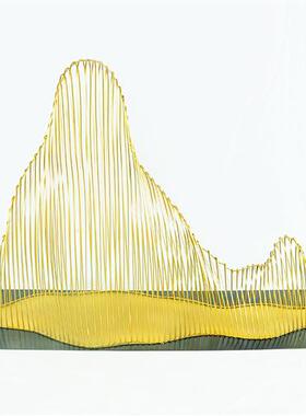 户外不锈钢镂空假山雕塑铁艺园林售楼部商场水池景观艺术金属摆件