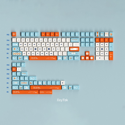 指尖文创键帽赛车五面热升华KDA高度PBT104879868配件gopro类原厂