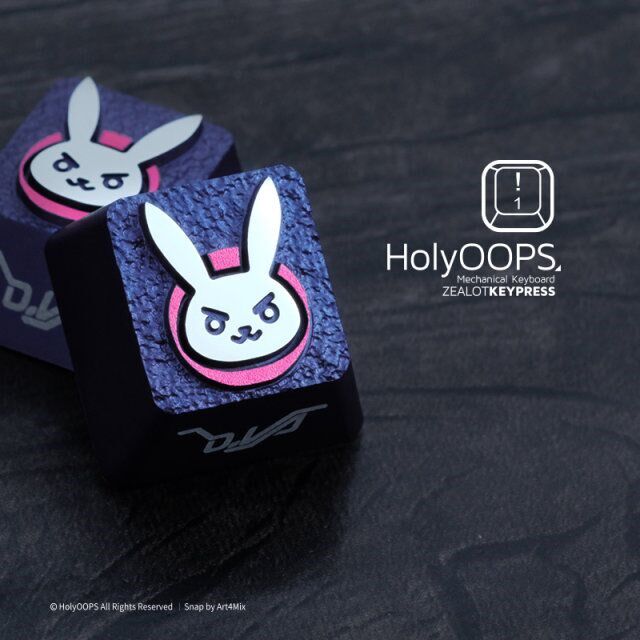HolyOOPS 死神 DVA 机械键盘键帽个性铝合金金属键帽透光键帽现货
