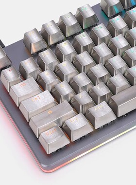 OGkey 不锈钢金属透光键帽 十字轴MX轴通用标准配列OEM 游戏 键帽