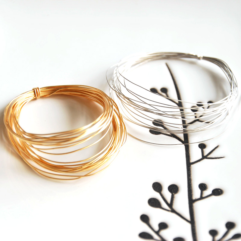 K金镀金包金镀白金金线白金线0.3mm0.4mm0.5mm0.6mmdiy手工材料