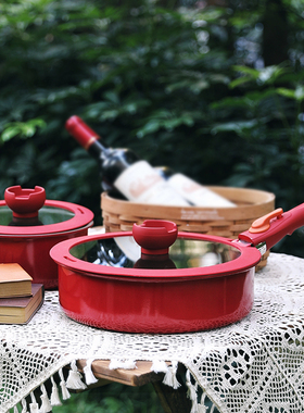 三禾懒懒锅系列家用不粘锅套装小红锅奶锅煎锅可拆卸手柄T212通用