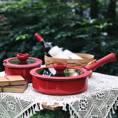 三禾懒懒系列可拆卸通用不粘锅