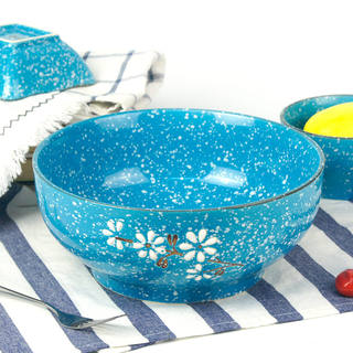 陶瓷大汤碗大号日式碗家用创意餐具个性碗碟樱花8.5英寸拉面碗
