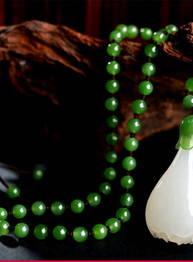 天然白玉兰花饰品毛衣链吊坠特价