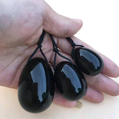 天然和田青玉按摩器鸡蛋按摩棒保健器材玉石蛋阴户玉蛋功打孔玉蛋