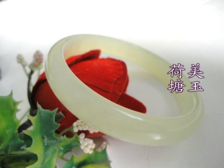 玉器玉石天然东北辽宁冰种岫岩玉手镯 送母亲佳品女款手环包邮