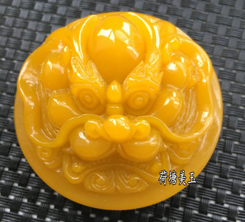 男款貔貅腰扣鬼头特价包邮黄龙玉