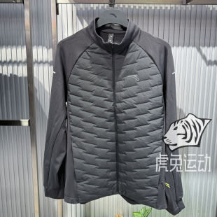 安踏2026冬季新款男士加绒棉服拼接保暖夹克立领上衣152645608