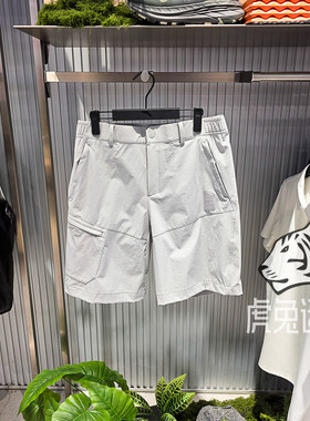 安踏男户外无氟防泼水五分短裤