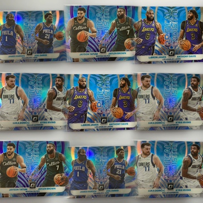 2022-23 optic optical illusion 视觉错觉双人队友特卡NBA球星卡
