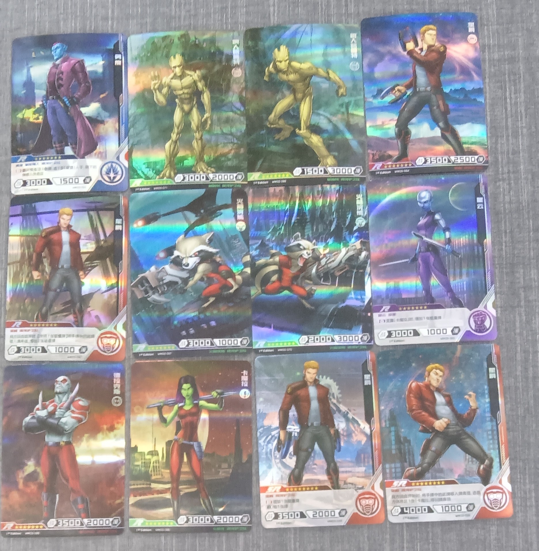 收藏正版卡游 漫威英雄对决第三弹 银河护卫队 系列卡片竞技版卡