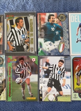 足球球星卡 帕尼尼 topps意大利 尤为图斯 德尔 皮耶罗 del piero