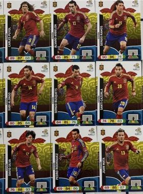 球星卡panini帕尼尼西班牙