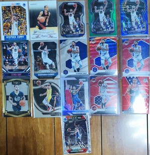 篮球nba球星卡勇士队萌神斯蒂芬库里普特限量球衣卡专集145号以后