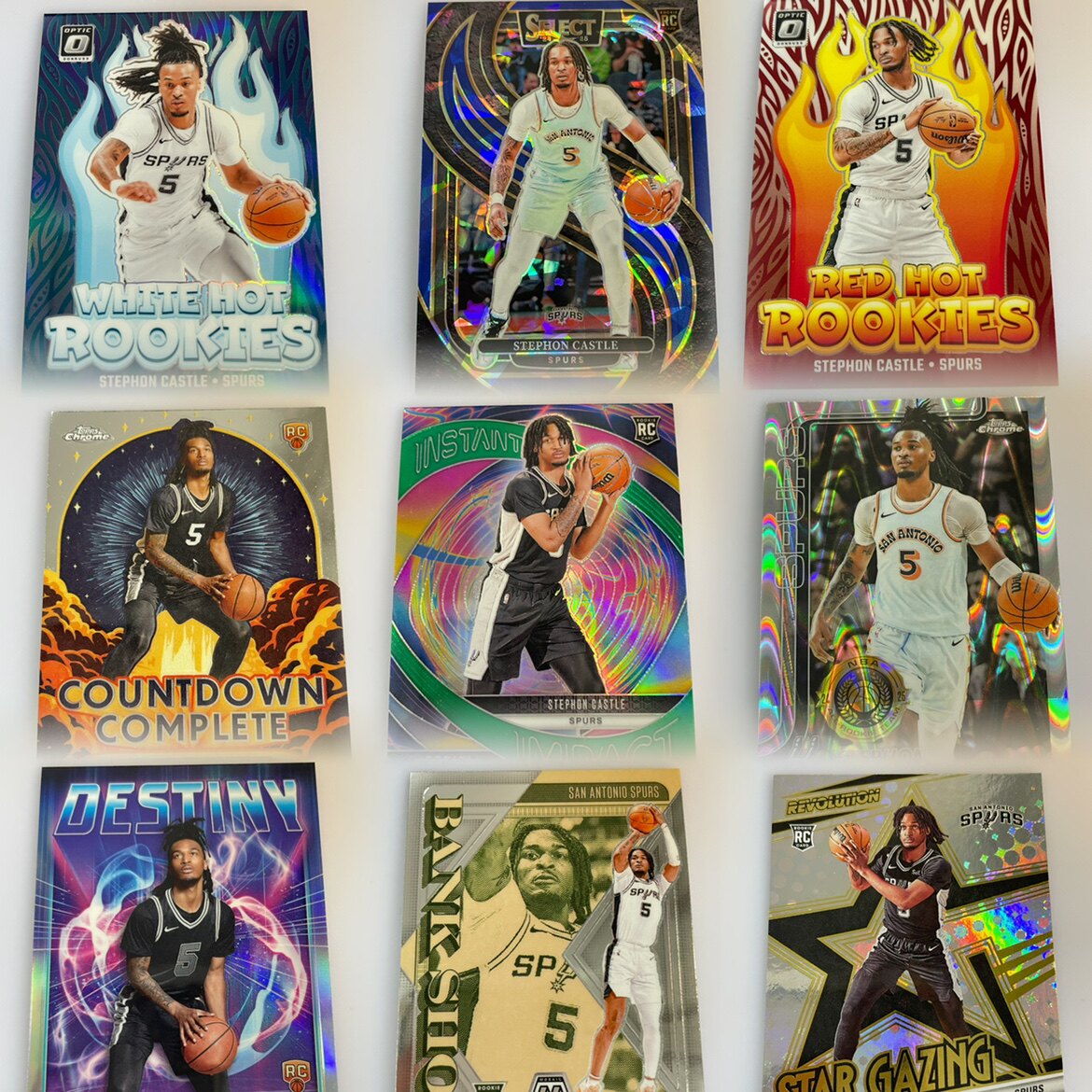 卡斯尔球星卡专辑 nba panini 帕尼尼 官方 新秀 马刺 CASTLE
