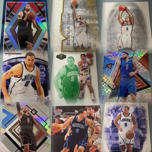 正版NBA篮球球星卡 topps fleer公司出品 德隆威廉姆斯普特卡专集