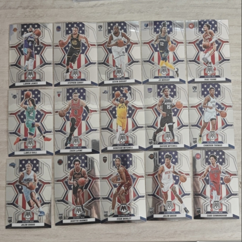 nba球星卡 帕尼尼2021-22 mosaic 马赛克 国家荣耀梦之队特卡全套