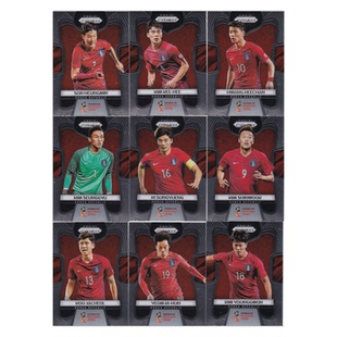 足球球星卡 帕尼尼 2018世界杯 PRIZM 韩国队全套队卡10张 孙兴慜