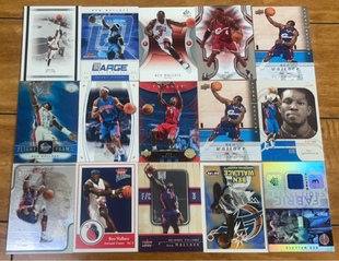 篮球 nba球星卡 美国亚德 fleer  大本华莱士普特卡限量 实物专集