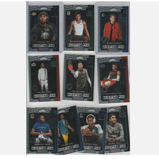 nba球星卡2019-20 Hoops PREMIUM系列 Back Stage Pass更衣室特卡