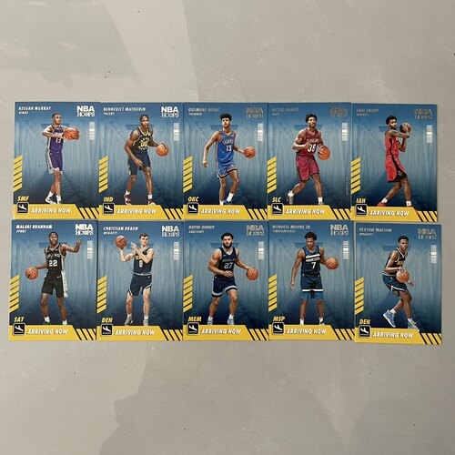正版NBA篮球球星卡 帕尼尼 2022-23 hoops ARRIVING NOW 机场特卡
