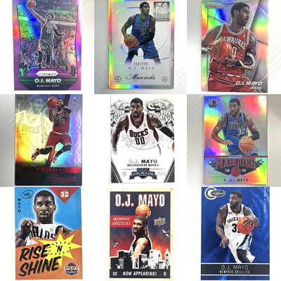梅奥 球星卡 专集 nba篮球 OJ MAYO 正版 帕尼尼 topps 灰熊 雄鹿